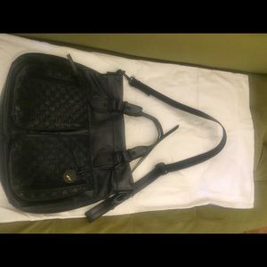 Elliott Lucca Black Leather Bag